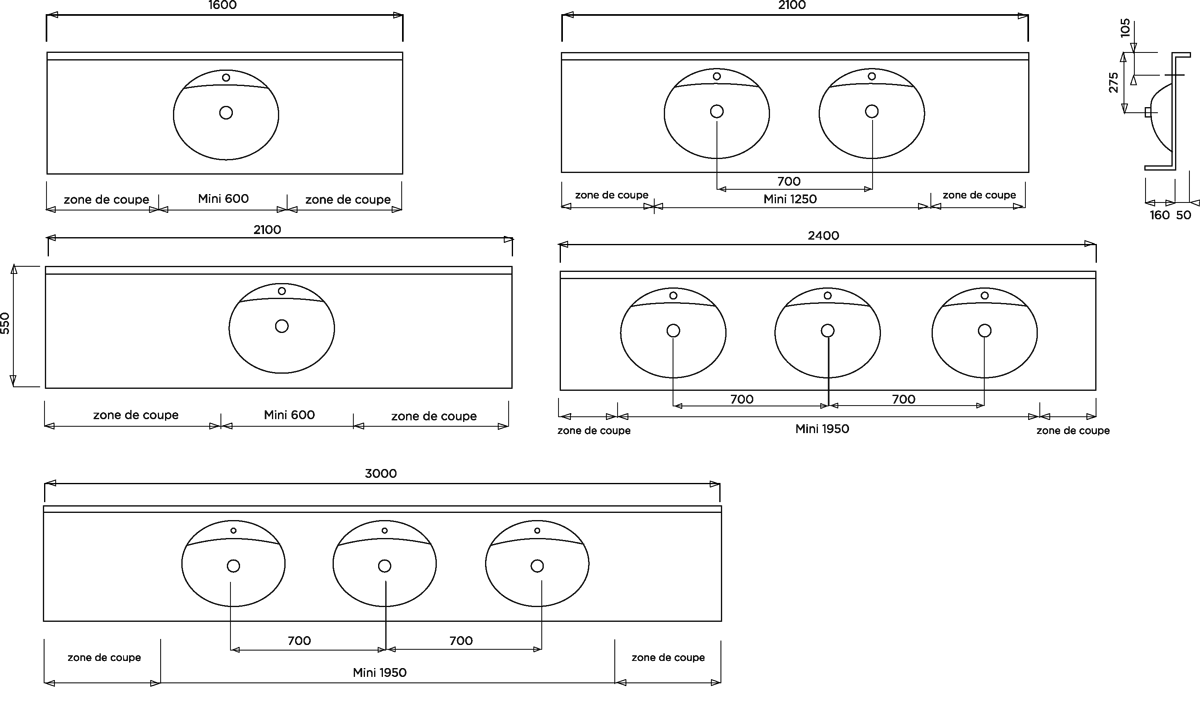 Plan vasque Oregon