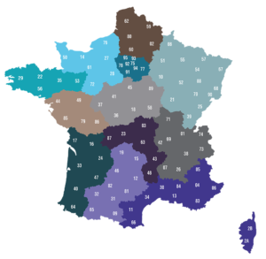 carte contact par region