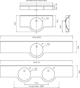 Plan vasque Colorado MR