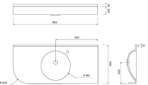 Plan vasque Hyères MR