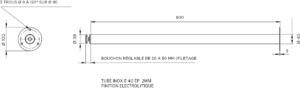 Plan pied support réglable