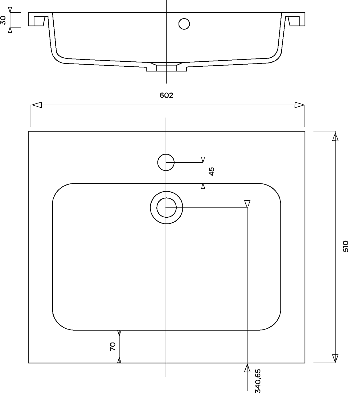 Plan vasque Pompei