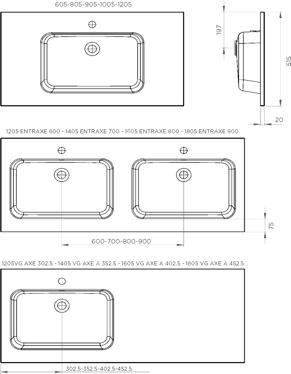 Plan vasque Savane